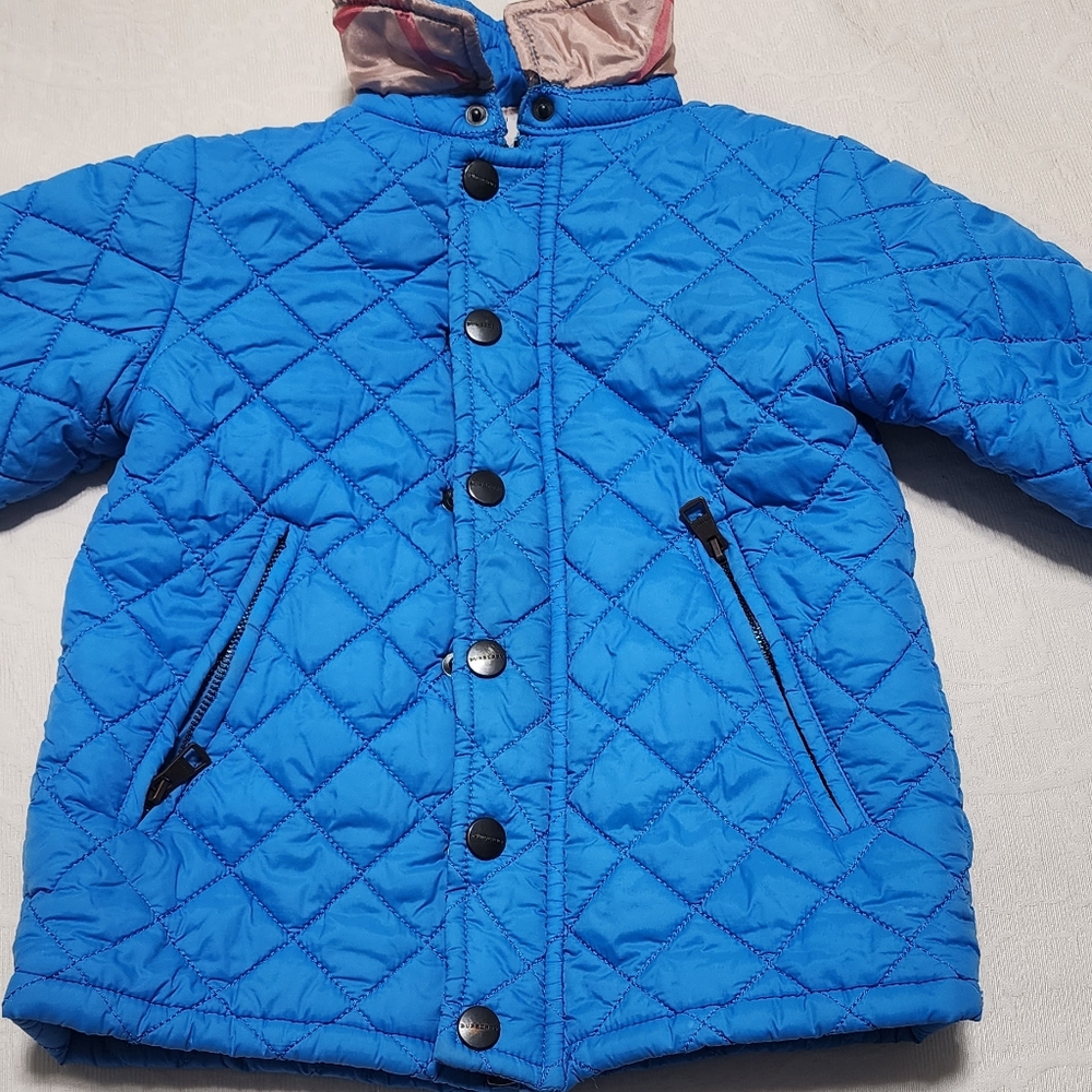 Burberry blue Quilted Kids Jacket (3T)